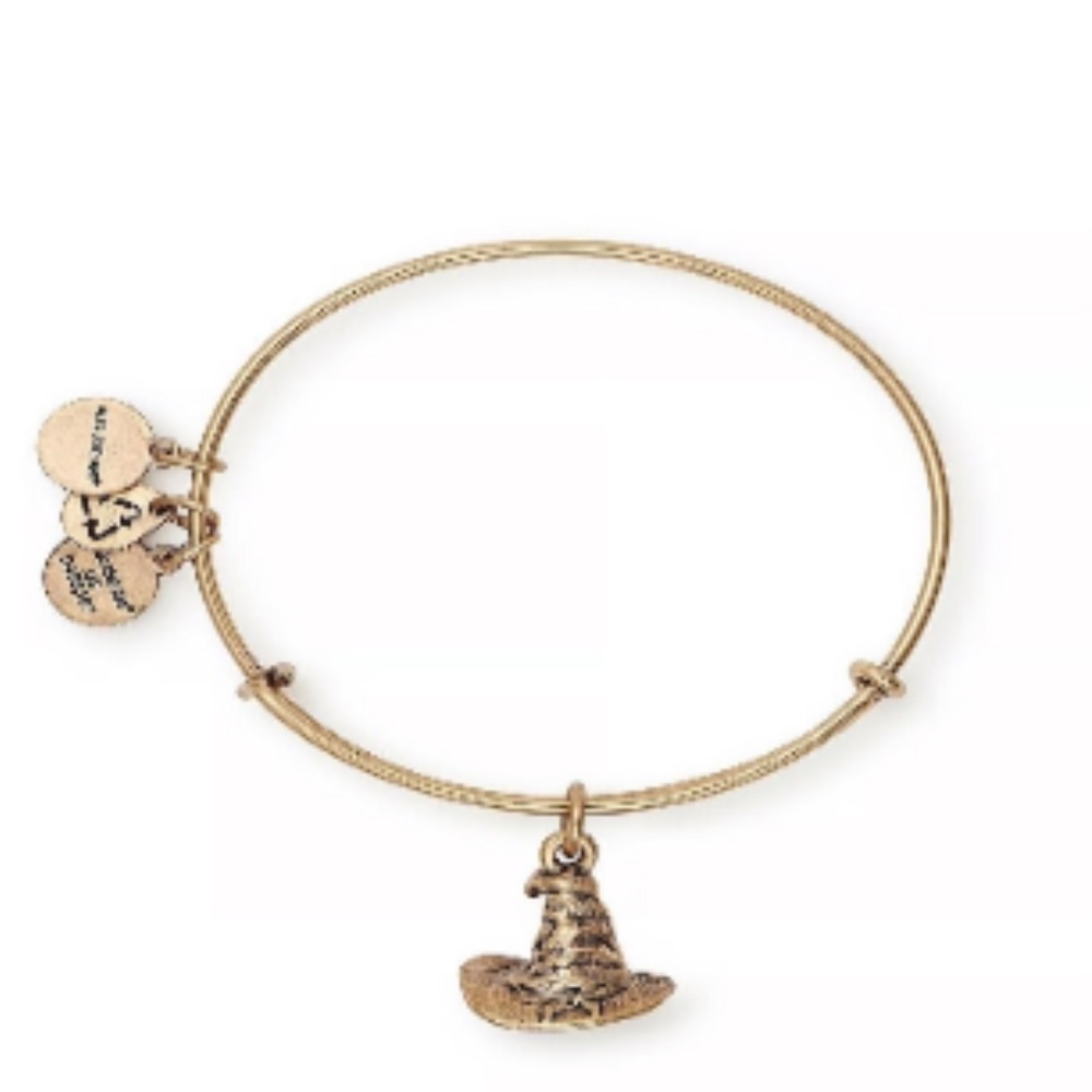 Alex & Ani Harry Potter Bangle Bracelet Sorting Hat Rafaelian Gold Tone NWT